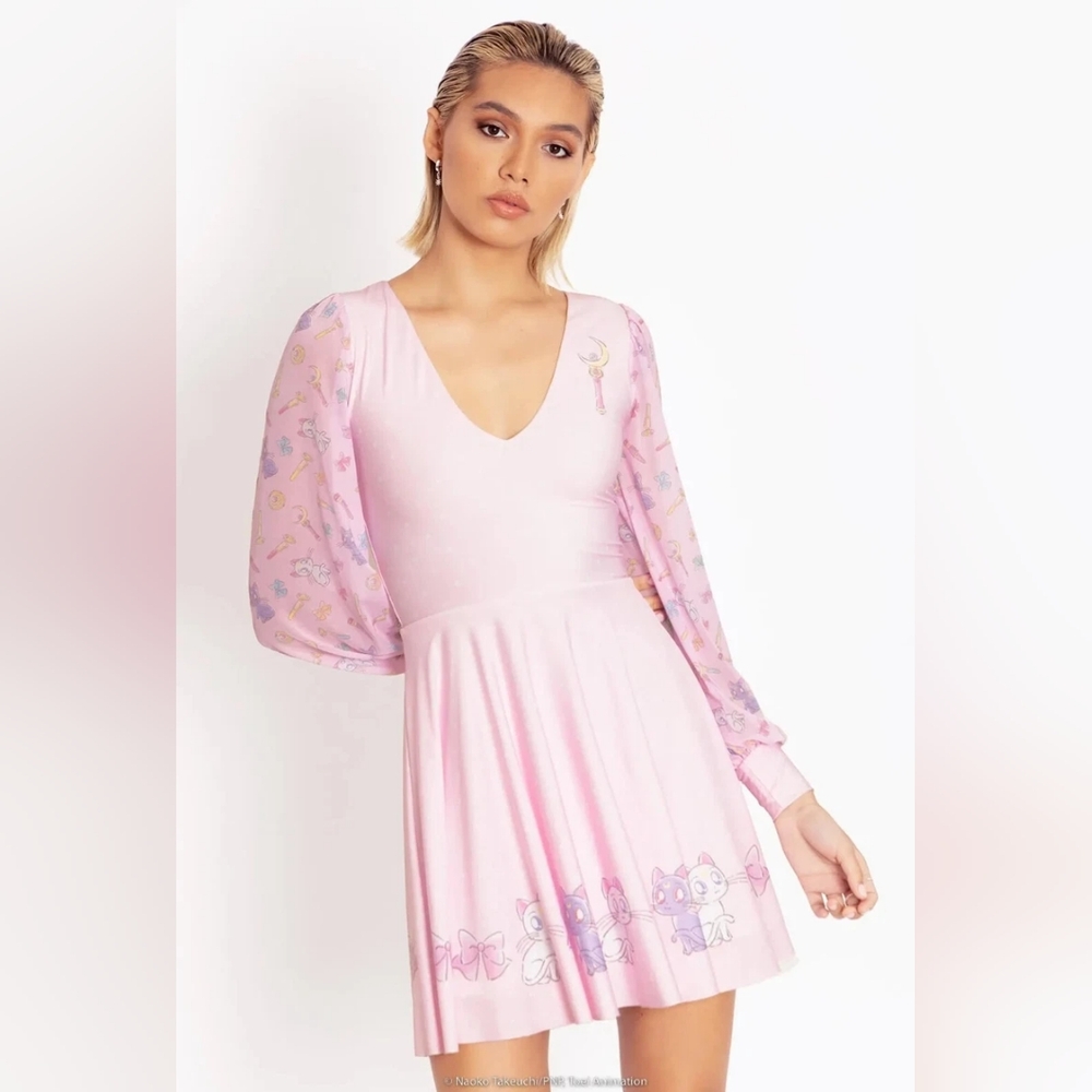 Blackmilk Sailor Moon Luna and Artemis Ribbon Dress